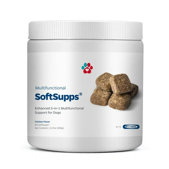 Pet Parents® Multifunctional SoftSupps® Multivitamin for Dogs w/Glucosamine Chondroitin for Dogs, Salmon Oil for Dogs, Probiotics for Dogs - Dog Multi