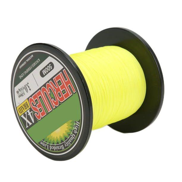 PE Fishing Line, No Fading 500m Fishing Line Strong Tensile Force Raw Silk  Environmental For Saltwater For Freshwater NO. 4.0 Five Colors,NO. 0.8  Gray,NO. 2.0 Green,NO. 3.0 Yellow 