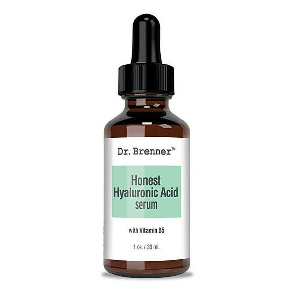 Dr. Brenner Honest Hyaluronic Acid Serum, Effective Plumping Anti-Aging HA Serum With Vitamin B5 1 oz. Great as Gift