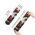 thumbnail image 2 of Salouo Eagle With Hat And Roses Pattern Unisex Middle Tube Socks,Middle-Finger Knee High Socks Over The Calf Tube Stocking Crew Stockings for Women and Men Tube Socks, 2 of 8