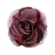 thumbnail image 2 of Broche de flores de tela para ropa de mujer Broche grande de flores de rosa de tela satinada para Rojo oscuro, 2 of 9