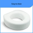 thumbnail image 3 of Medline Toilet Seat Riser for Seniors, Fits Most Toilets, 400 lb Weight Capacity, White, 3 of 5