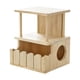 thumbnail image 4 of Casa de Chinchilla Refugio para Hámster Accesorio de Jaula de Madera con Ventilación Dos Niveles y Ensamble Fácil Adecuado para Descanso Escondite Estilo Moderno Mascotas 23cmx22cmx30cm, 4 of 9