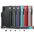 thumbnail image 4 of Funda tipo cartera para iPhone XS Max con tarjetero y correa para el hombro para mujer, 4 of 5