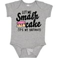 thumbnail image 3 of Inktastic Let Me Smash Cake Its My Birthday Girls Baby Bodysuit, 3 of 5