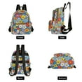 thumbnail image 4 of FORMRS Mini Backpack Purse for Women Quilted Travel Daypack Casual Shoulder Bag, Floral Fiesta, 4 of 7