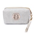 thumbnail image 1 of Bolsa de cosméticos de maquillaje de almacenamiento impermeable de viaje portátil para niñas y mujeres (plata), 1 of 2