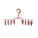 thumbnail image 1 of Organizador multifunción para perchas con clips | Ropa interior, calcetines y sujetadores desmontables de 8 pinzas secándose | Gancho giratorio a 360° a prueba de viento | Almacenamiento de armarios, 1 of 2