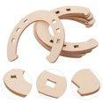 thumbnail image 3 of 24 Pcs Découpe en Bois Non Finie en Forme de Fer à Cheval Adorable, 3 of 7