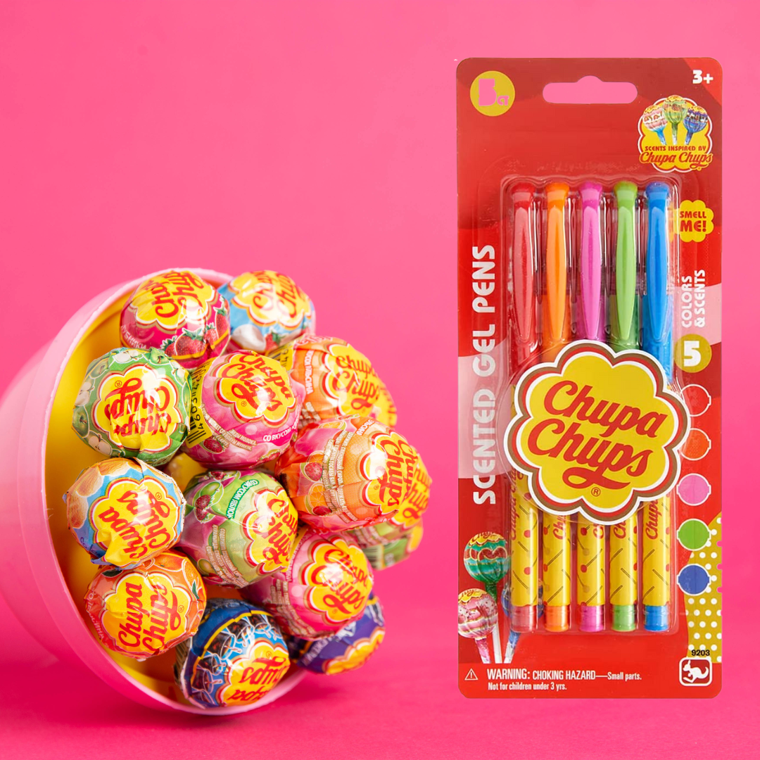 Scented Gel Pen Two Pack Gift Set - Chupa Chups and Hot Tamales