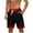 Red, variant on Naughtyhood Mens Shorts Casual Fashion Print Shorts with Pockets Elastic Waist Beach S-XXXXXL