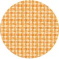 thumbnail image 3 of Round Fitted Tablecloth 44 Inch, Watercolor Orange Checkered Elastic Tablecloth for Round Tables Tablecloth Fitted Stain Resistant Tabletop Covers Farmhouse Table Cover for Dining, Parties, Camping, 3 of 8