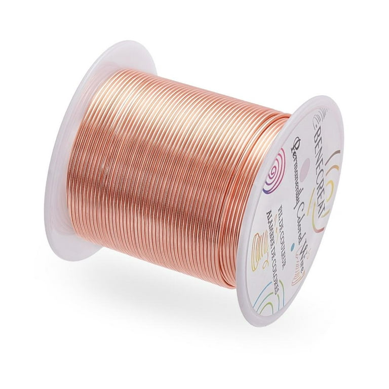 BENECREAT Copper Wire, for Wire Wrapped Jewelry Making, Silver, 20 Gauge,  0.8mm; about 30m/roll 