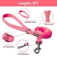 thumbnail image 4 of AIITLE Dog Harness with Leash Set - All Weather Breathable Mesh, Reflective Stripes, Adjustable Escape Proof Pet Outdoor Harnesses for Medium Dogs Hot Pink M, 4 of 6