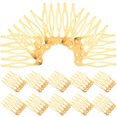 thumbnail image 1 of FESTFENDS 50Ud Peines Dorados De Material Premium Para Complementos De Peinado, 1 of 6