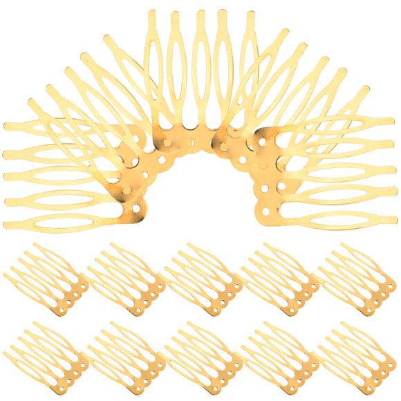 FESTFENDS 50Ud Peines Dorados De Material Premium Para Complementos De Peinado