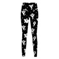 thumbnail image 3 of Gibobby Leggings Translúcido Mujer Leggings sexy Halloween para mujer Pantalones elásticos y para todos los días（Negro， XL), 3 of 5