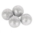 thumbnail image 2 of MaRainbow Shatterproof Large Hanging Silver Plastic Christmas Ball Ornaments, 12 Count (1.18"), 2 of 7