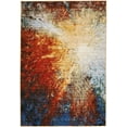 thumbnail image 2 of Nourison Chroma Colorful Abstract Red Flare 4' x 6' Area Rug, (4x6), 2 of 9