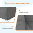 thumbnail image 5 of EAGLE PEAK Tufted Outdoor/Indoor Seat/Back Chair Cushion, Set of 2, 42 x 21 in,Gray, 5 of 10