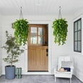 thumbnail image 5 of Artificial Faux Hanging Plants Basket for Spring Summer Outdoor Decoration, Fake Eucalyptus Plant UV Resistant Look Real for Outside Porch Home Patio Balcony Yard(Eucalyptus), 5 of 5