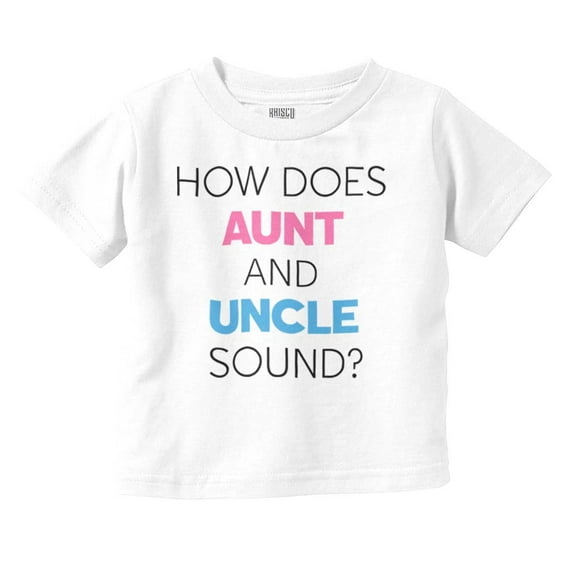 Baby Announcement Surprise Aunt Uncle Toddler Boy Girl T Shirt Infant Toddler Brisco Brands 6M