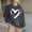 Dark Gray, variant on Hatchima Womens Tops Clearance,Women's Fashion Long Sleeves Round Neck Christmas Print Loose Tops,Blouse Sweatshirts