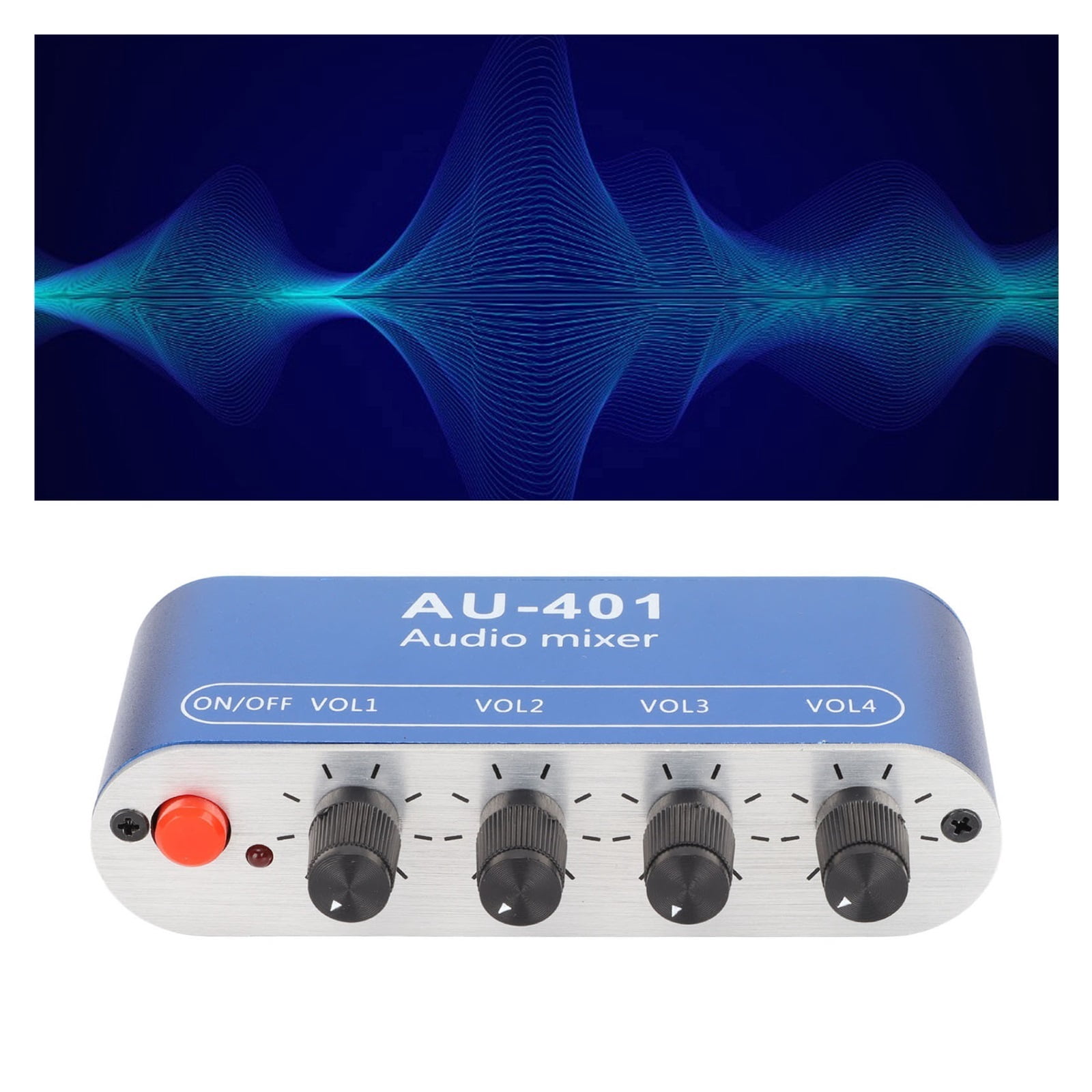 Mini Stereo Mixer 4 in 1 Out Volume Adjustment Sound Selector Amplifier for PC Laptop Headphone ,Multi Modes