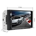 thumbnail image 2 of Dual Din Car Radio 7 Inch Hd Lcd Touch Screen Sd Card Bluetooth Call Mp4 Multimedia Player 7023b Black, 2 of 5