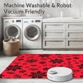 thumbnail image 5 of ODIKA 6'x9' Machine Washable Non-Slip Area Rug, Seasonal Jubilation Hearth Treasure Accent High Traffic Rug, Red, 505860, 5 of 5
