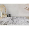 thumbnail image 1 of Carved Abstract Ivory Gray Abstract Area Rug 4'11"x7'6", 1 of 7
