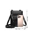 thumbnail image 5 of Deago Small Crossbody Bags for Women Vintage Soft PU Leather Cell Phone Purse Wallet Handbags Travel Shoulder Bag with Adjustable Strap (Black), 5 of 9