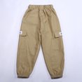 thumbnail image 5 of Kids Boys' Pants Cargo Joggers High Elastic Waisted with Pocket Loose Fit Boys Athletic Pants Hip Hop Pants Boys Pants Size 9-10 Years, 5 of 7