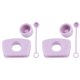 thumbnail image 1 of Juego Tapones Silicona para Derrames Reutilizables Cup 1 0/2 0 () Color Morado, 1 of 8