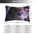 thumbnail image 2 of Salouo Purple Moon Cat Pattern Pillow Cases,1PC Pillow Covers with Envelope Closure Decorative Pillow Case for Bed Couch,Pillows Not Included-14"x20", 2 of 6