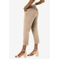 thumbnail image 3 of Jessica London Women's Plus Size Classic Cotton Denim Capri, 3 of 4