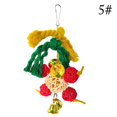 thumbnail image 2 of Bangcool Parrot Cage Toy Hanging Colorful Bird Perch Swing Parrot Chew Toy for Christmas, 2 of 10