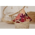 thumbnail image 6 of 16" x 16" Simply Daisy Leaf Pile Polyester Indoor/Outdoor Pillow, Fuschia Qty 1, 6 of 6