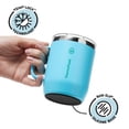 thumbnail image 3 of ThermoFlask Drinkware 12 oz Coffee Mug - Double-Wall Insulated for Hot & Cold Drinks - Lightweight & Simple with Innovative Press In Slider Lid - Modern & Durable - Vivid Blue, 3 of 6