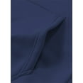 thumbnail image 5 of HXWCHs Men's Hoodie Bestseller Men's Casual Hooded Pullover Sweatshirt Loose Fit Comfortable Autumn Winter Wear with Pocket Navy XXL, 5 of 6