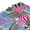 thumbnail image 4 of Shower Curtain, Colorful zebra cool Waterproof Fabric Plastic Shower Curtain, Drying Fast Bathroom Curtain with 9 Buttonholes, Ruffle Shower Curtain 60x72in, 4 of 8
