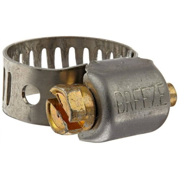 10 Pack Breeze 3708 Miniature Clamps with 300 Stainless Screw Effective Diameter Range: 1/2" - 29/32" (13mm - 23mm)
