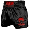 thumbnail image 1 of Pantalones cortos de Muay Thai Venum Classic Negro Rojo Talla S, 1 of 6