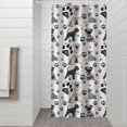 thumbnail image 2 of Schnauzer Dogs with Paw Shower Curtain 36"x72" ,Bathroom Decorative Shower Curtains Set with 12 Hooks,Modern Waterproof Washable Shower Curtain, 2 of 6