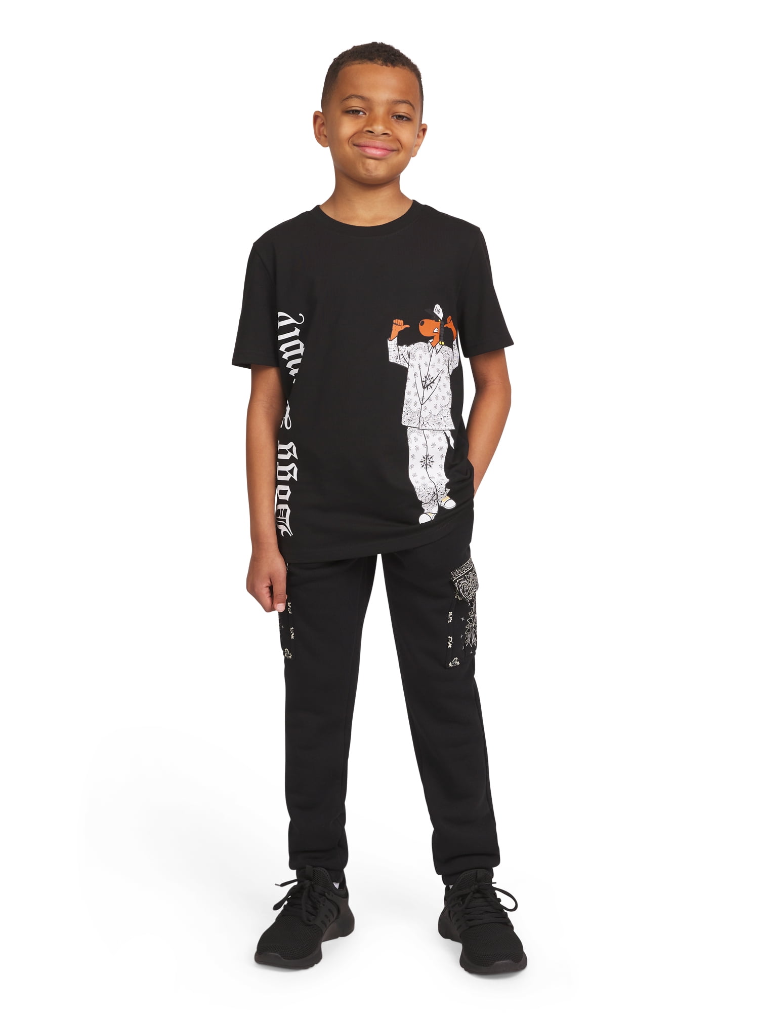 Dogg Supply by Snoop Dogg Boys' Short Sleeve Graphic Tee, Sizes 4-18
