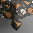 thumbnail image 5 of Happy Halloween Square Table Cloth Waterproof Spillproof Table Covers Evil Pumpkin Ghost Tablecloth for Dining Kitchen Restaurant Birthday (42x42in), 5 of 6