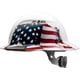 thumbnail image 1 of Lift Safety DAX Casco de ala completa Diseño de bandera americana Construcción de resina de fibra, 1 of 5