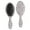 Gray Christmas Gnome-1, variant on White Christmas Snowman Pattern Hair Brush,Girls Detangling Hair Brush,Glide Through Tangles with Ease for Wet & Dry Hair,8.8"X2.8"