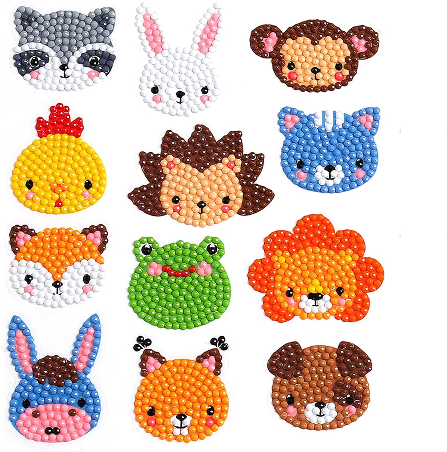 Dropship 5D Diamond Painting Stickers Kits For Kids Arts And Crafts,  Cartoon Stickers Stick Paint With Diamonds By Numbers, 15Pcs Cute Garden  Animals Series, Easy To DIY to Sell Online at a