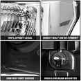 thumbnail image 2 of BRYGHT-Chrome Clear Headlights Assembly Headlamps Pair For 2009-2014 Ford F150 F-150, 2 of 7